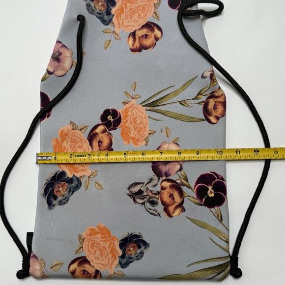 Triangl Neoprene Bikini Swimsuit Gray Floral 2pc Bathing Suit S/M With Bag GLAWS - Picture 8 of 16